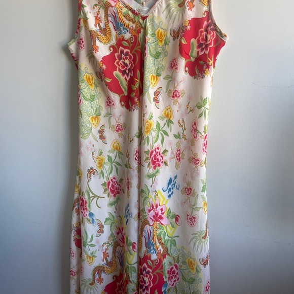 Vintage Gilmour Floral Sleeveless Dress Large - Picture 2 of 5